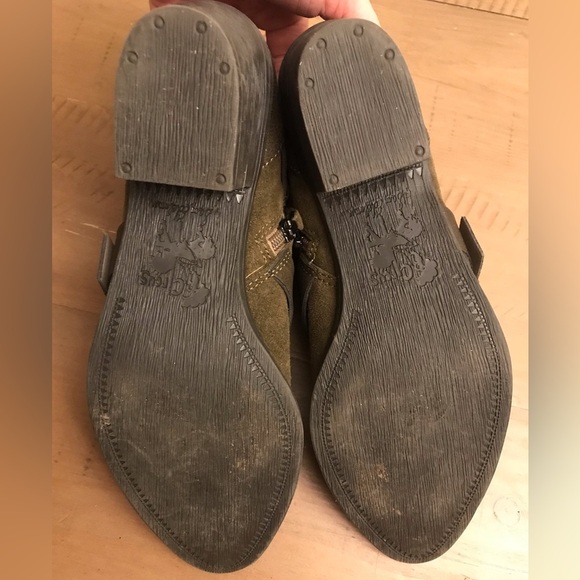 Circus by Sam Edelman Harley Olive or Moss Green Suede Ankle Boots - Picture 9 of 13